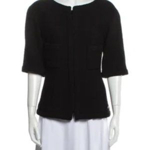 CHANEL wool boucle jacket fr 42 US 10
